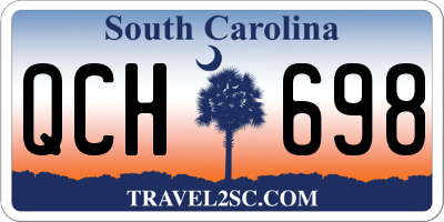 SC license plate QCH698