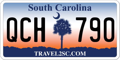 SC license plate QCH790
