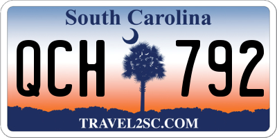 SC license plate QCH792