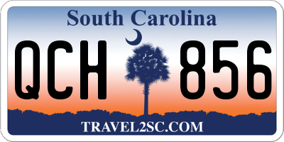 SC license plate QCH856