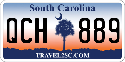SC license plate QCH889