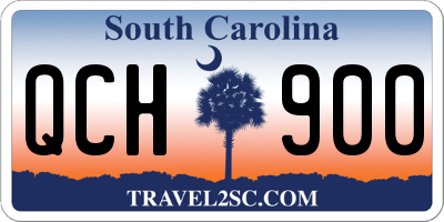 SC license plate QCH900