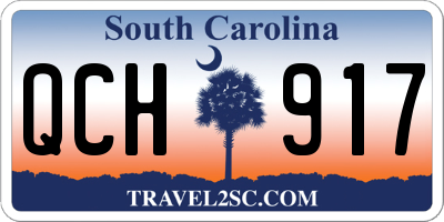 SC license plate QCH917