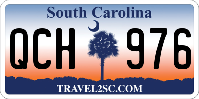 SC license plate QCH976