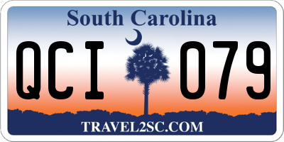 SC license plate QCI079