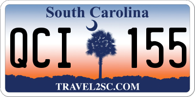 SC license plate QCI155