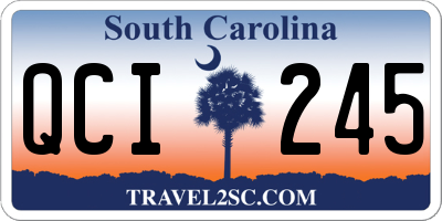 SC license plate QCI245