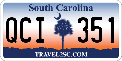 SC license plate QCI351