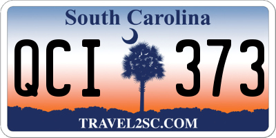 SC license plate QCI373
