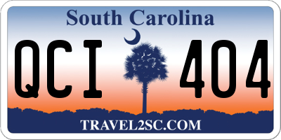 SC license plate QCI404