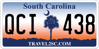 SC license plate QCI438