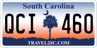 SC license plate QCI460