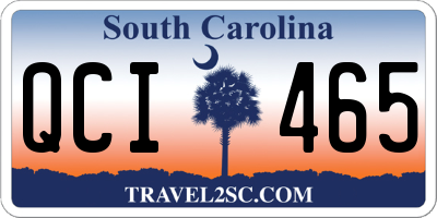 SC license plate QCI465