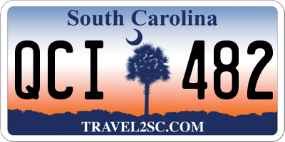 SC license plate QCI482