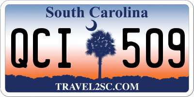 SC license plate QCI509