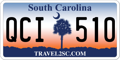 SC license plate QCI510