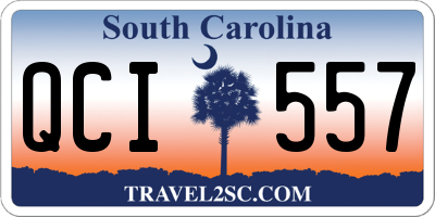 SC license plate QCI557