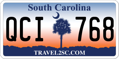 SC license plate QCI768
