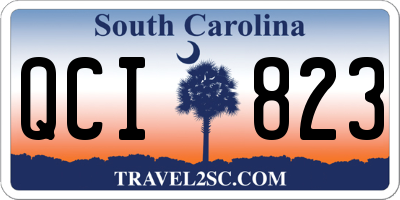 SC license plate QCI823