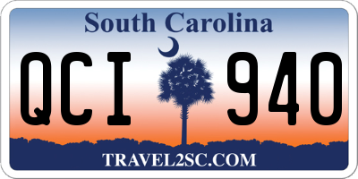 SC license plate QCI940