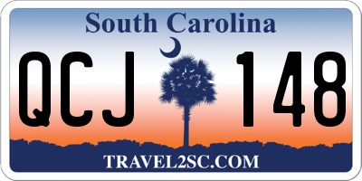 SC license plate QCJ148