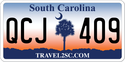 SC license plate QCJ409