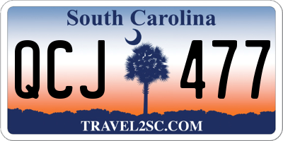 SC license plate QCJ477