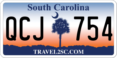 SC license plate QCJ754
