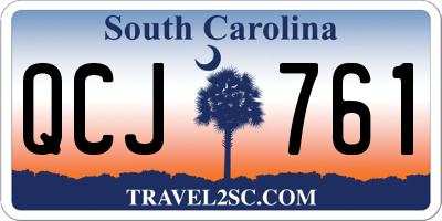 SC license plate QCJ761