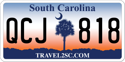 SC license plate QCJ818