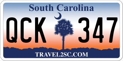 SC license plate QCK347