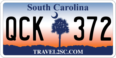 SC license plate QCK372