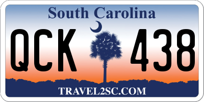 SC license plate QCK438