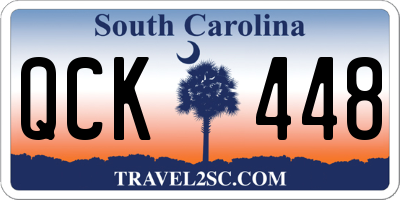 SC license plate QCK448