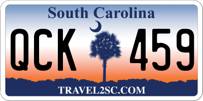 SC license plate QCK459