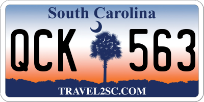 SC license plate QCK563