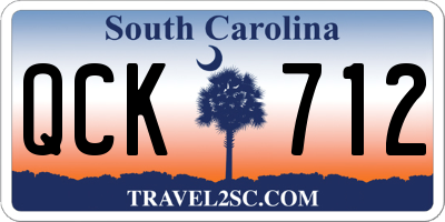 SC license plate QCK712