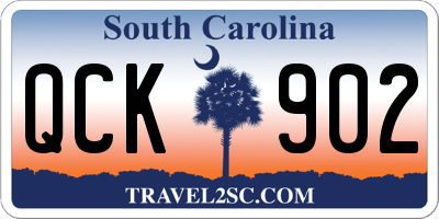 SC license plate QCK902