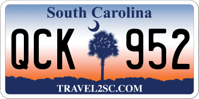 SC license plate QCK952