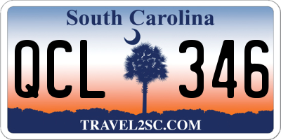 SC license plate QCL346