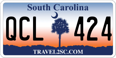SC license plate QCL424