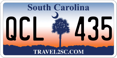 SC license plate QCL435