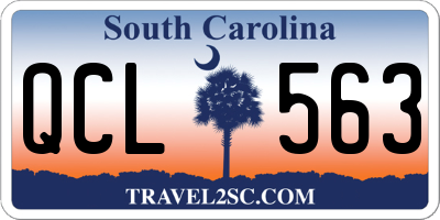 SC license plate QCL563