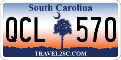 SC license plate QCL570