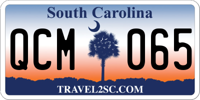 SC license plate QCM065
