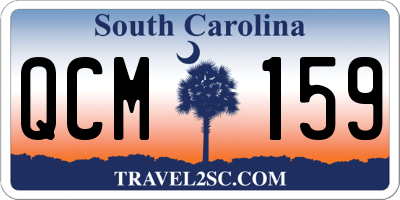 SC license plate QCM159