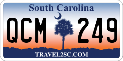 SC license plate QCM249