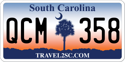 SC license plate QCM358
