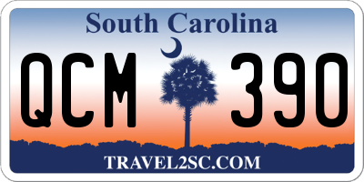 SC license plate QCM390