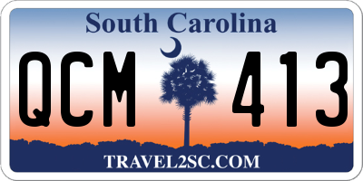 SC license plate QCM413